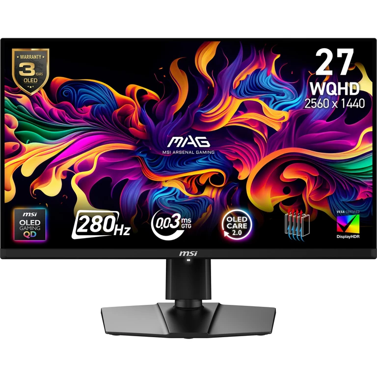 MSI MAG 271QP QD-OLED X28 computer monitor 67.3 cm (26.5") 2560 x