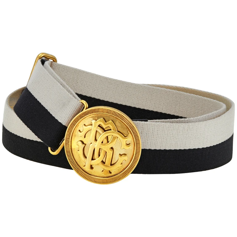 Mens Two Tone RC Monogram Belt
