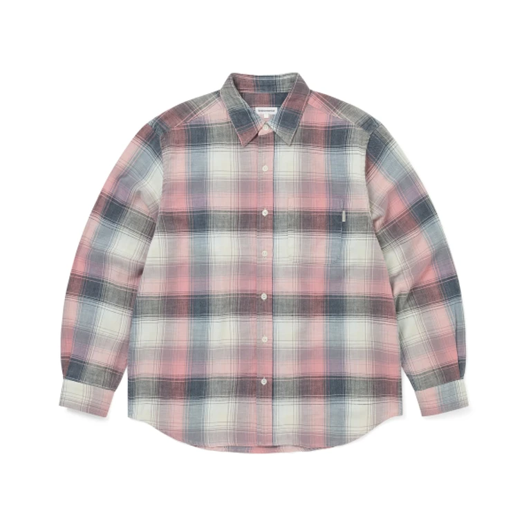 Washed Check Shirt Pink