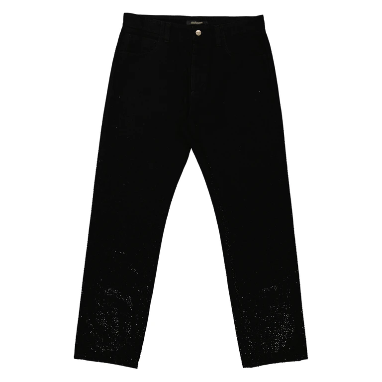 Black Crystal Embellished Jeans