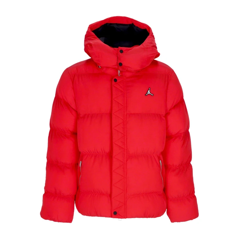 Men's Essentials Statement Puffer Jacket Fire Red/black