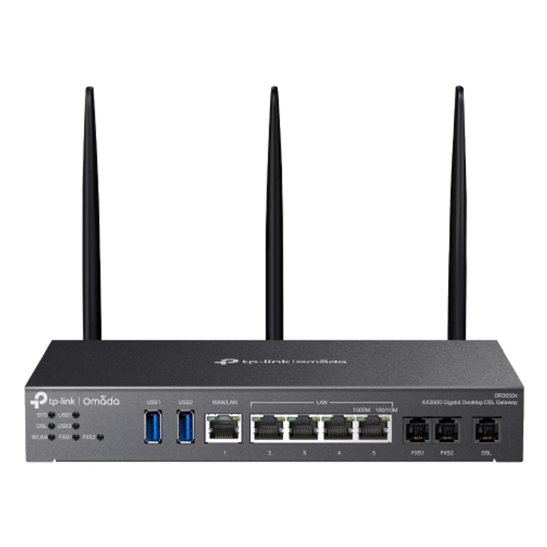 Omada AX3000 wireless router Gigabit Ethernet Dual-band (2.4 GHz / 5 GHz) Black