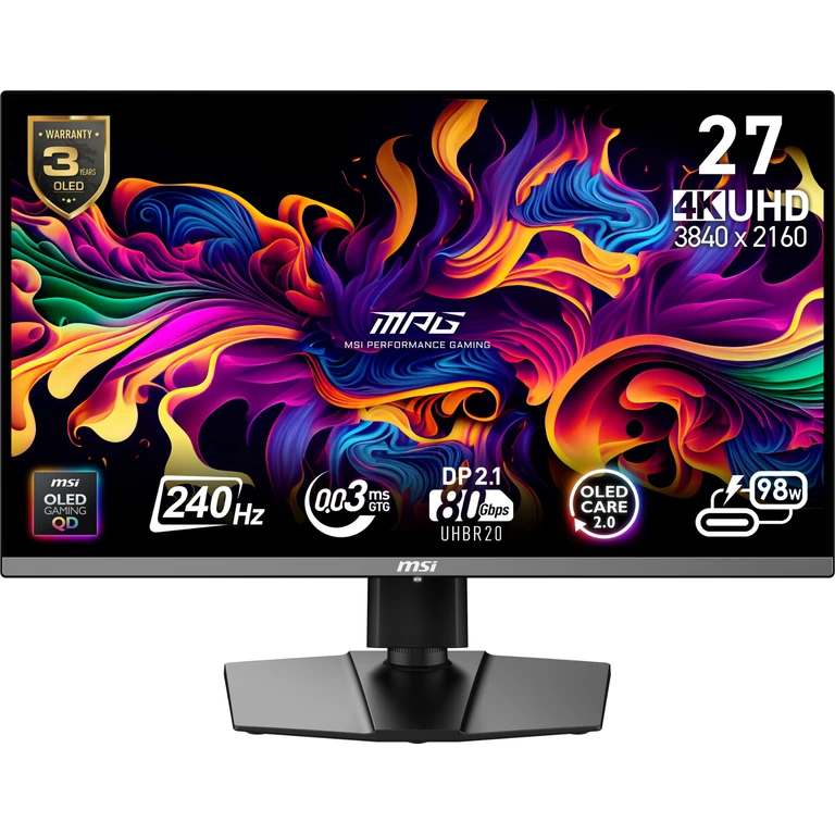 27" MPG 272URX QD-OLED 240Hz Gaming Monitor