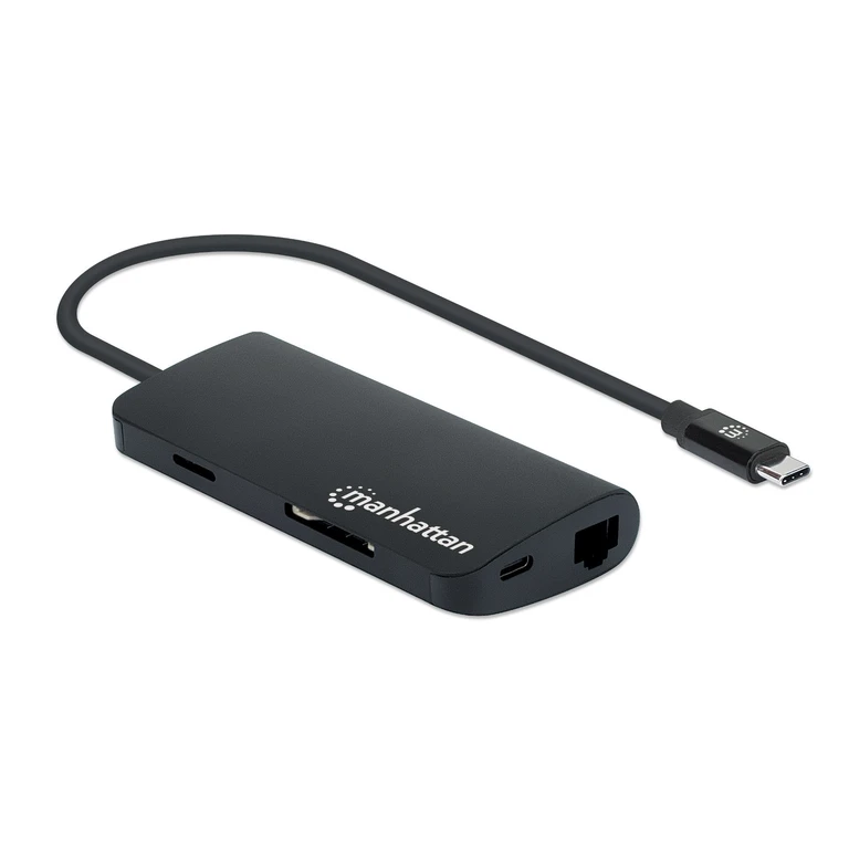 USB-C Dock/Hub with Card Reader. Ports (x5): Ethernet. USB-A