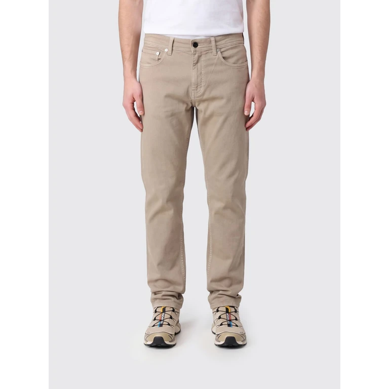 Slim Fit Cotton Denim Jeans with Compass Logo Patch (4J100005S0J24V0094)