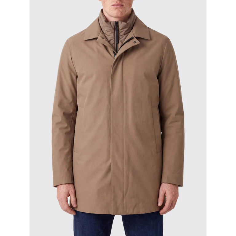 Short Parka in Coated Microfiber with High Collar (HAKKODAPM948260)