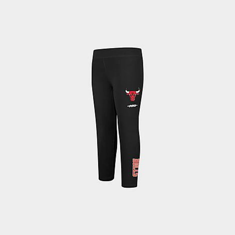 Girls' Toddler Chicago Bulls NBA Classic Leggings in Black Size: 2T