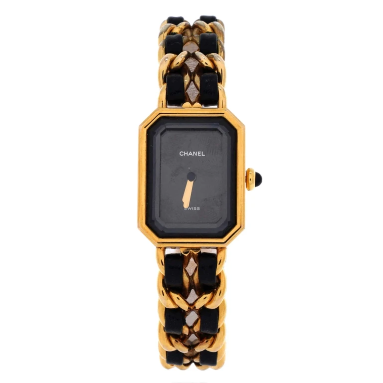 Premiere Rock Quartz Watch Plated Metal and Leather 20