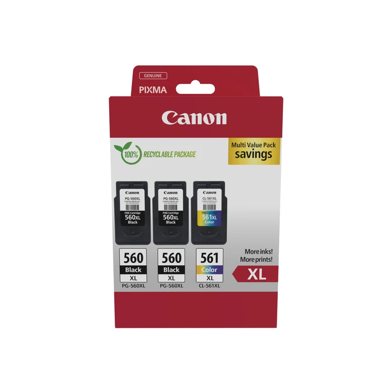 3712C009 ink cartridge 3 pc(s) Original High (XL) Yield Black, Cyan, Magenta, Yellow