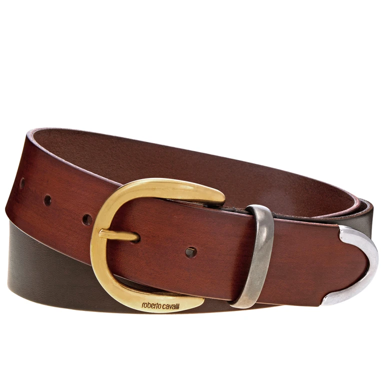 Mens Brown / T.moro / Multicolor Leather Belt