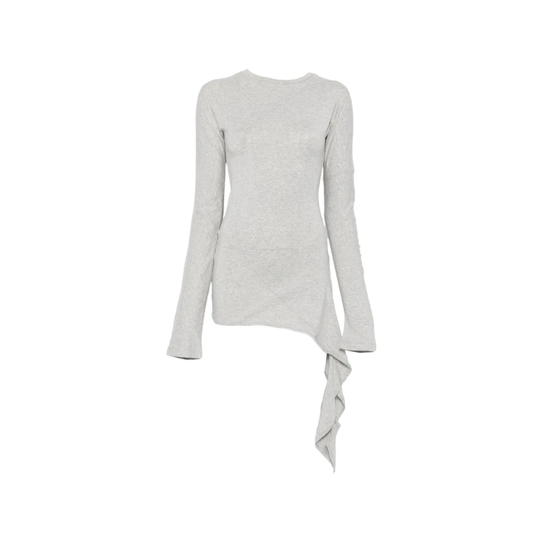 Draped Long-sleeve T-shirt