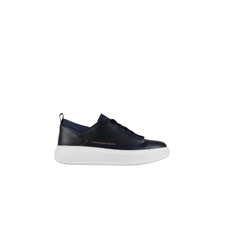 asbcwym-2264-ble Alexander Smith Man Blue Leather