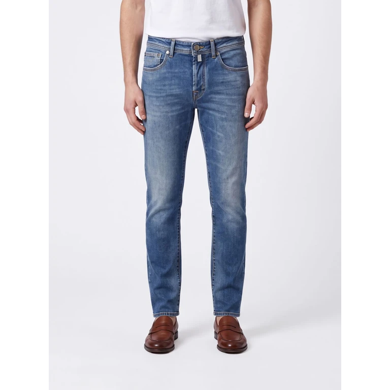 Mid-Rise Skinny Fit Stretch Cotton Denim Jeans (JUMQE004032S4369200D)