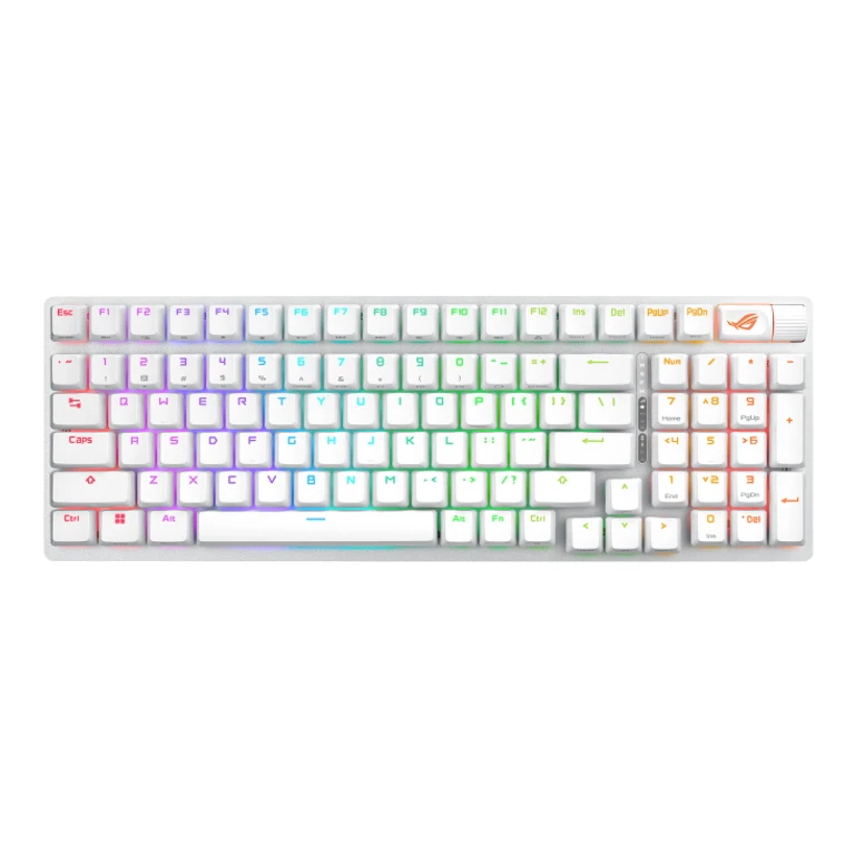 ROG Strix Scope II 96 Wireless keyboard Gaming USB + RF Wireless + Bluetooth White