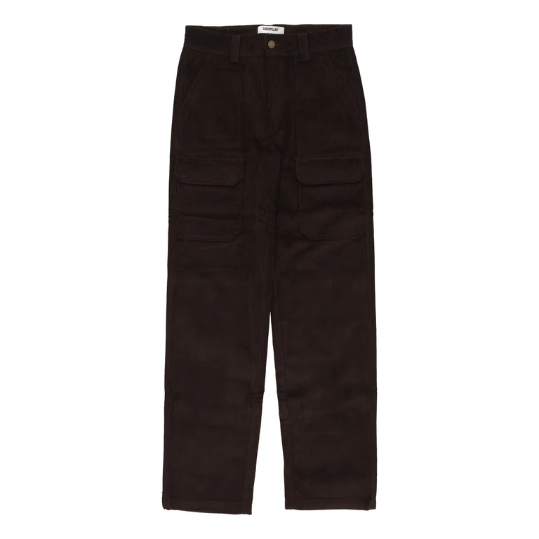 Cord Fatigue Pant Brown Men's Long Trousers