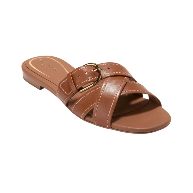 Velma Buckle Leather Sandal