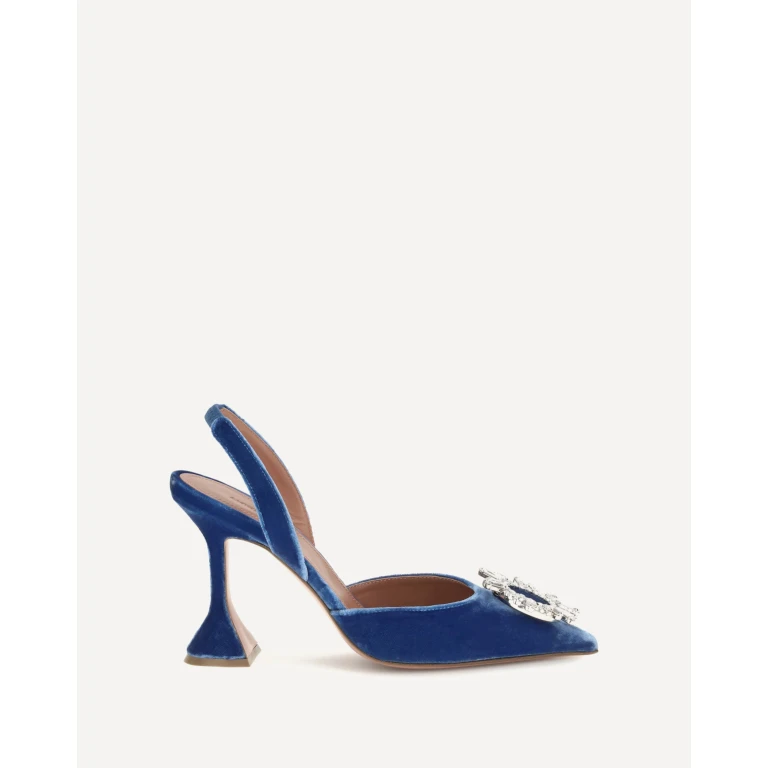 Begum Samt-Slingback-Sandalen