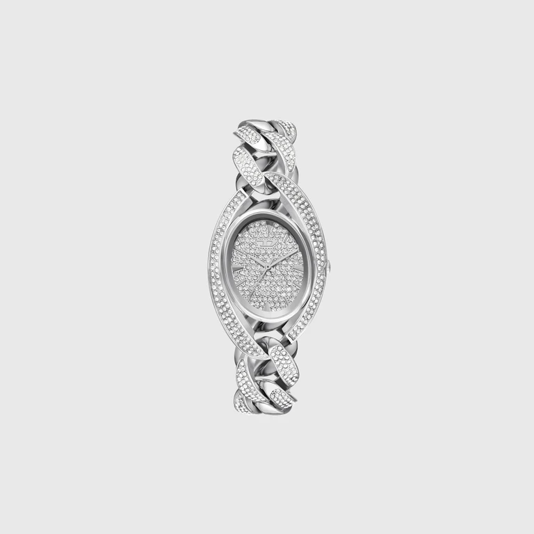Vani-D pavé stainless steel watch - Timeframes - Woman - Silver