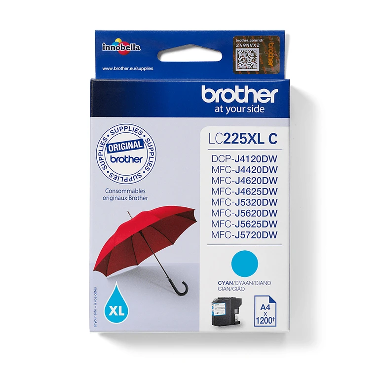 LC-225XLC Ink cartridge cyan. 1.2K pages ISO/IEC 24711 11.8ml
