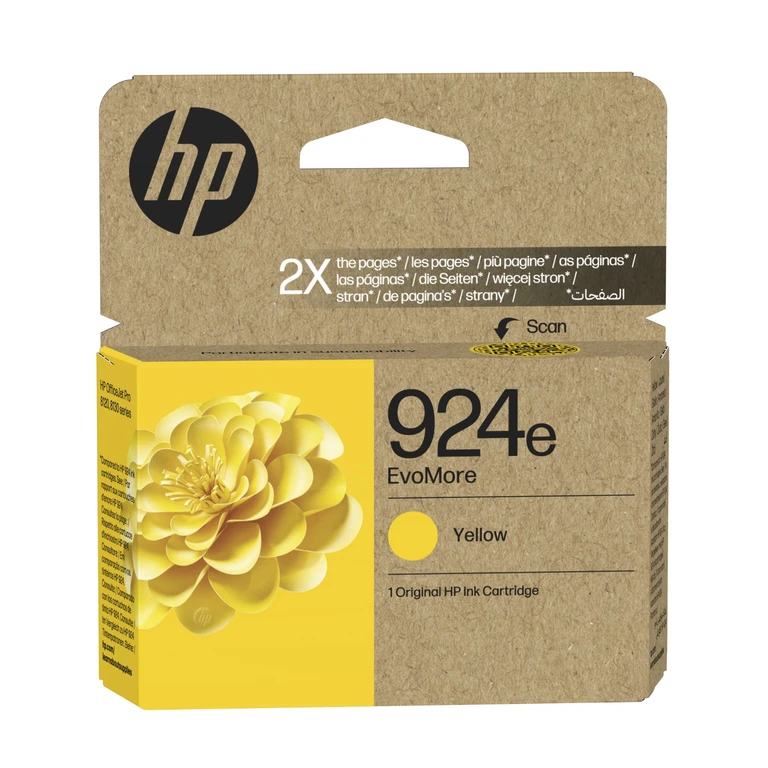 4K0U9NE/924E Ink cartridge yellow EvoMore. 800 pages ISO/IEC 19752