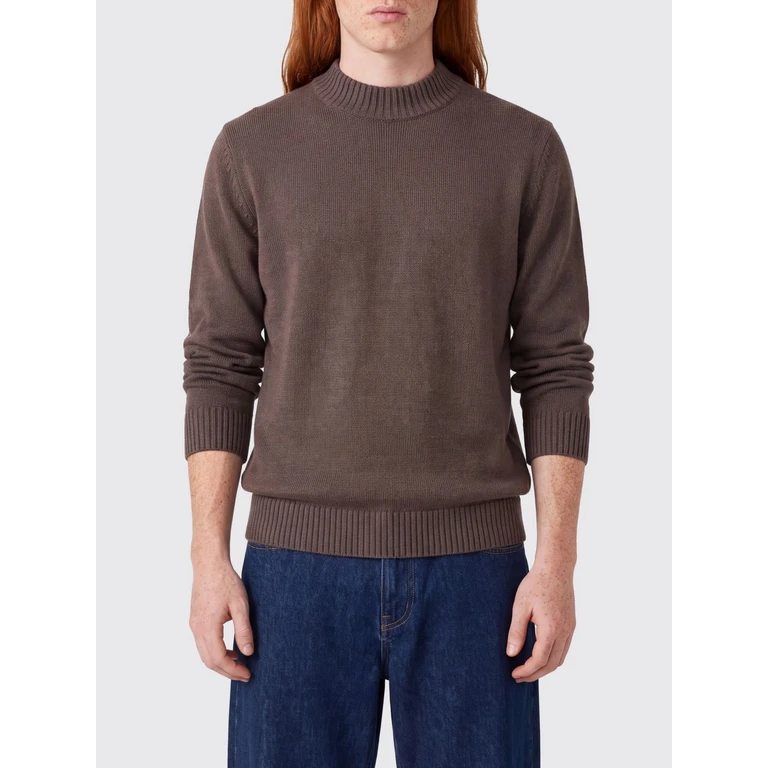 Pure Merino Wool Crewneck Jumper with Long Sleeves (D7M106L596)