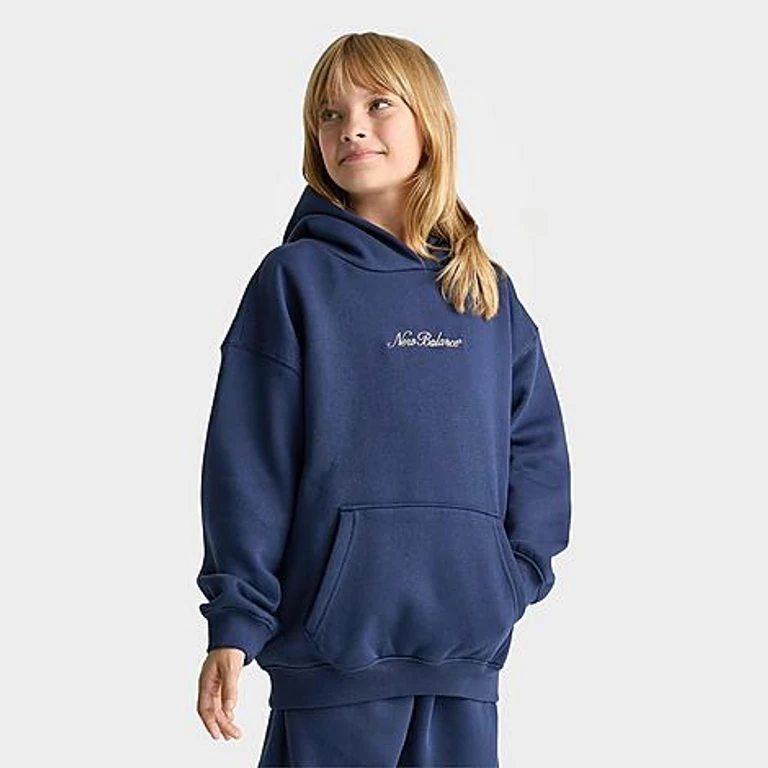 Crest Oversized Fleece Pullover Hoodie