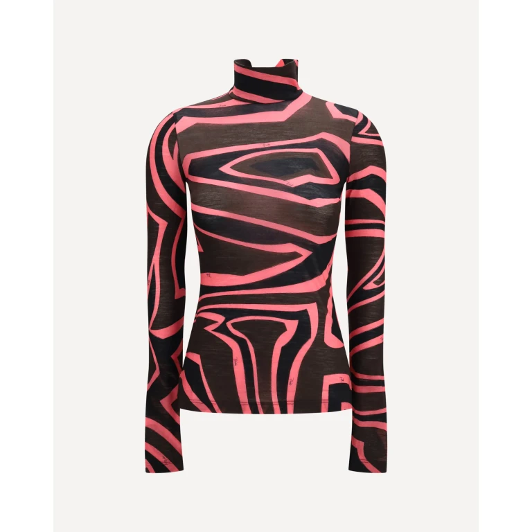 Fiammato Wool Jersey Top Female 38