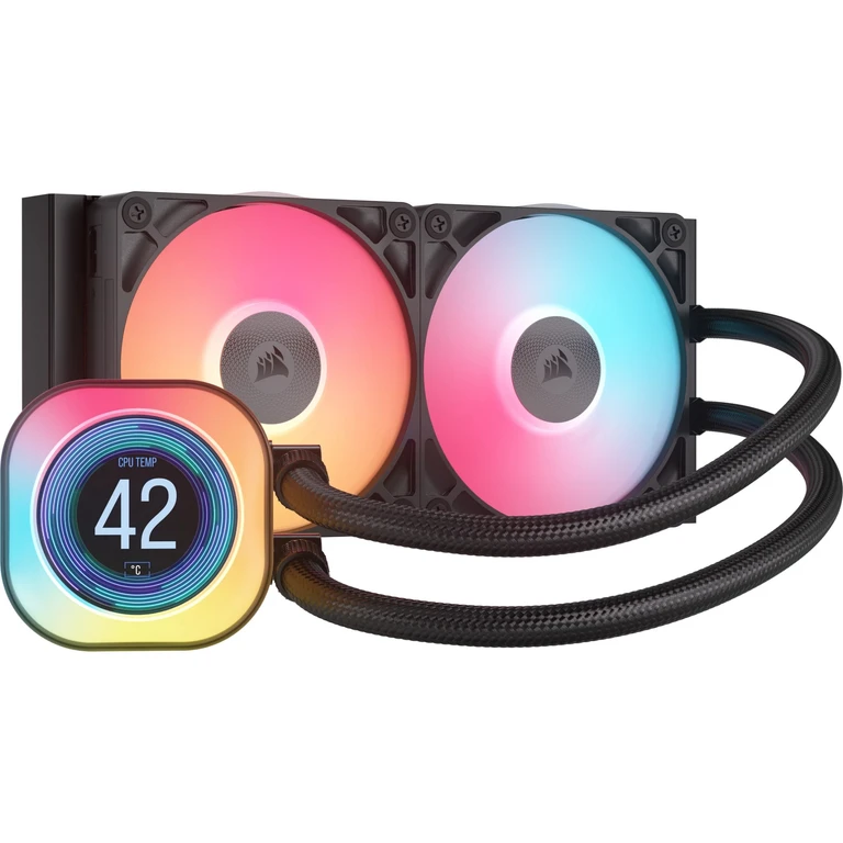 iCUE LINK TITAN 240 RX LCD Processor All-in-one liquid cooler 12 cm Black 1 pc(s)