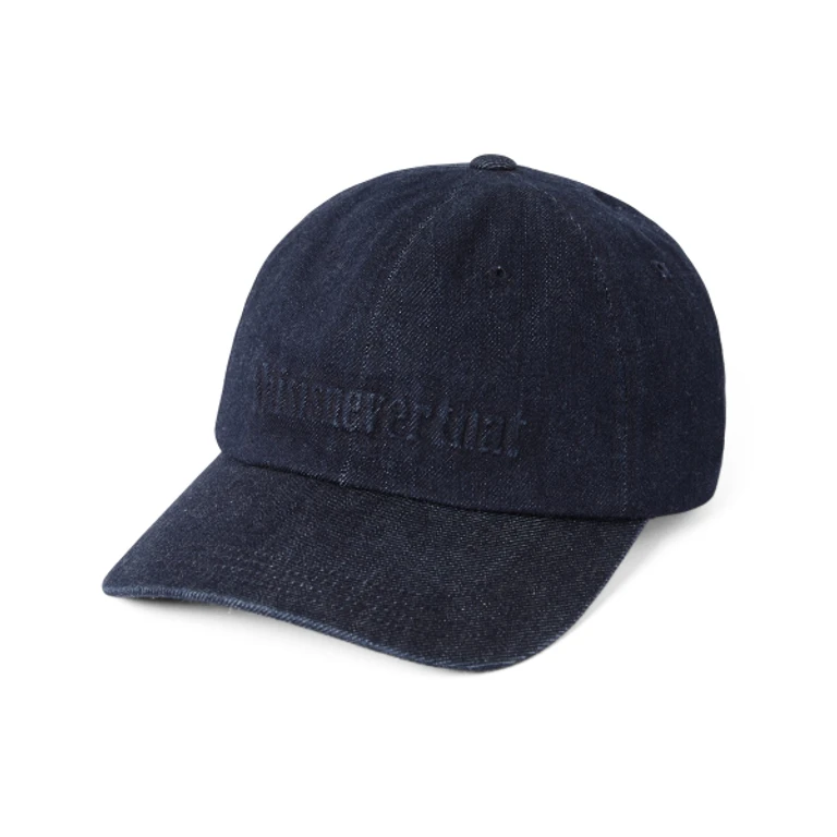 Onyx Embossed Denim Cap Indigo