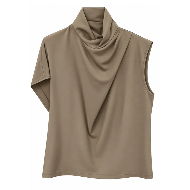 asymmetric top Tela Short sleeves
