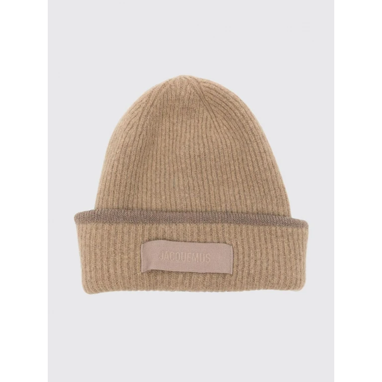 Cuffed Rib-Knit Beanie in Alpaca and Merino Wool Blend (ACU00666DAK00227150)
