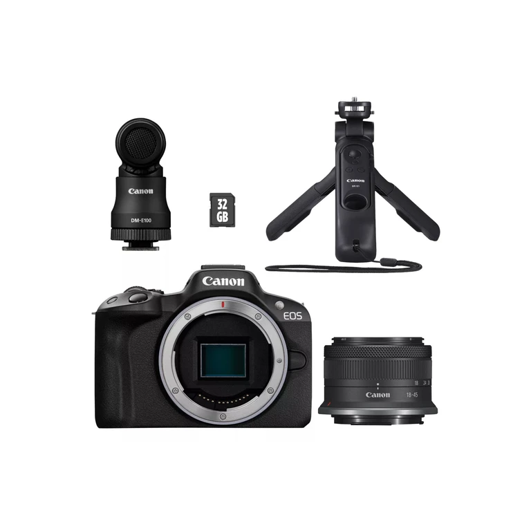 EOS R50 APS-C Mirrorless Camera inc RF-S 18-45mm Lens Creator Ki
