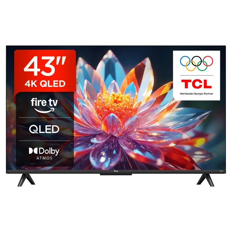 TCL T6C -UK 43 inch QLED 4K HDR 10+ Dolby Vision & Atmos Smart Fire TV