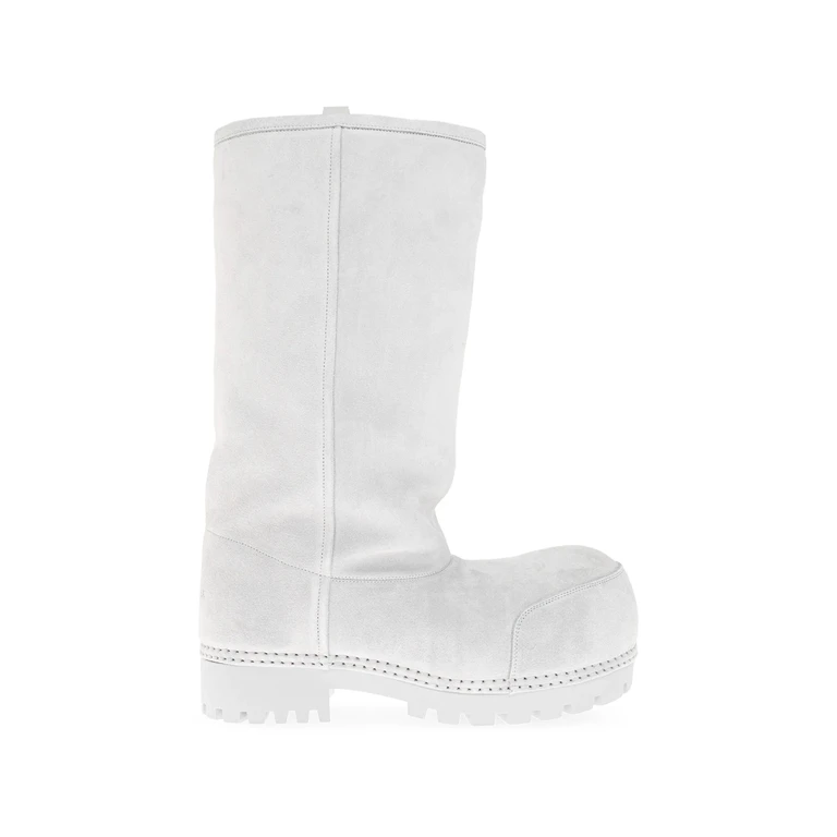 Alaska Fur High Boots In Ciel