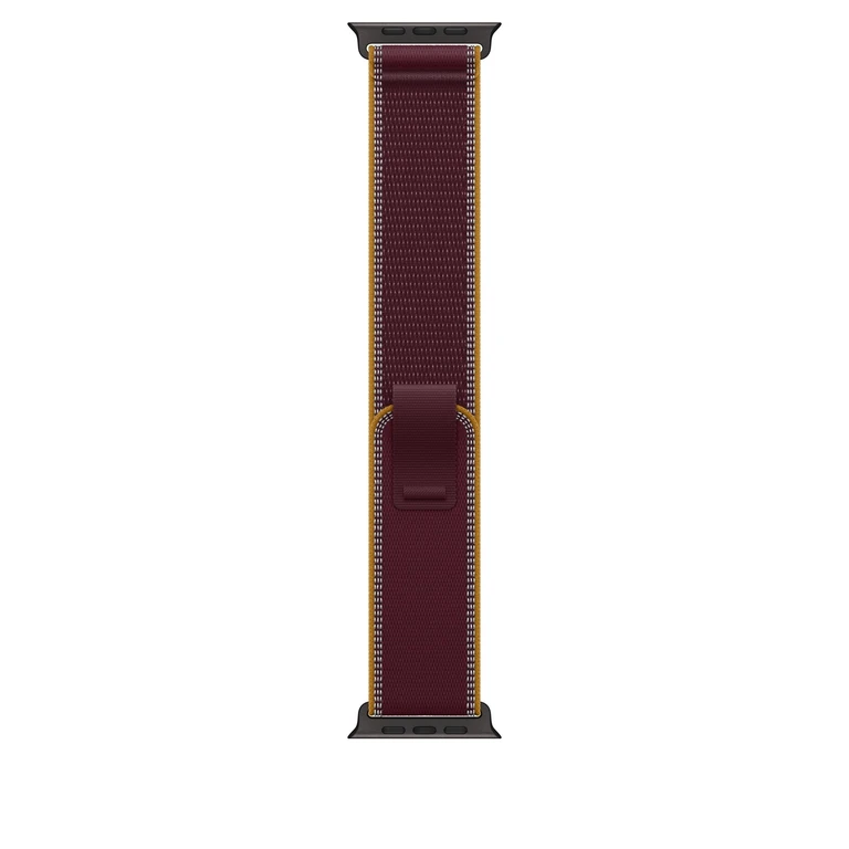 Apple 49mm Burgundy Trail Loop - M/L - Black Titanium Finish