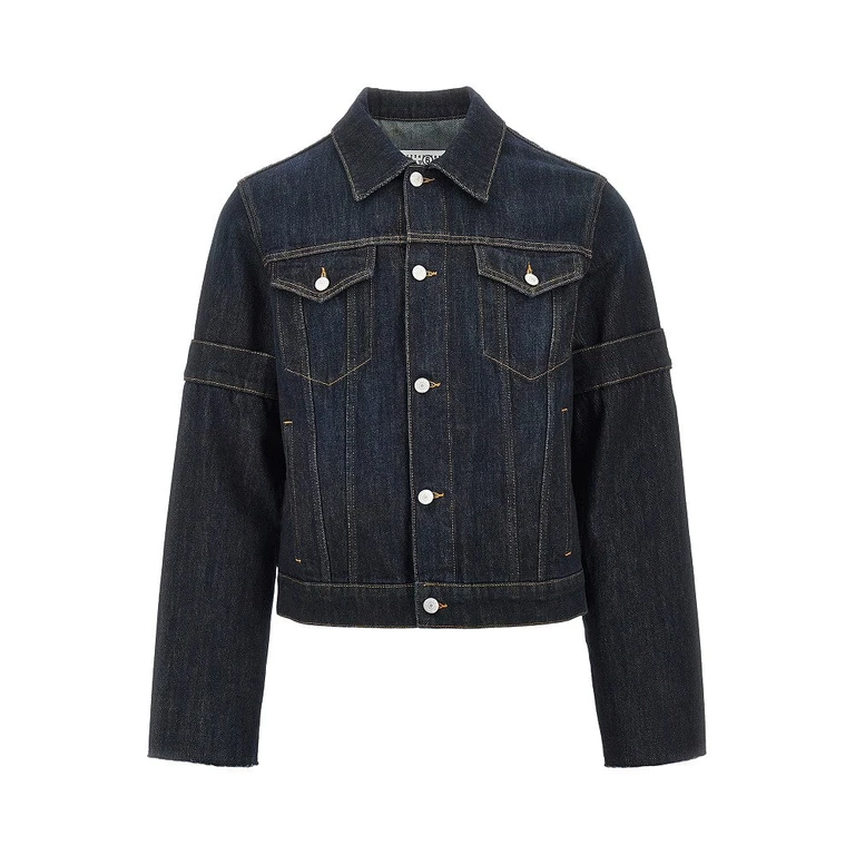 MM6 Upside-down sleeves denim jacket Man 48