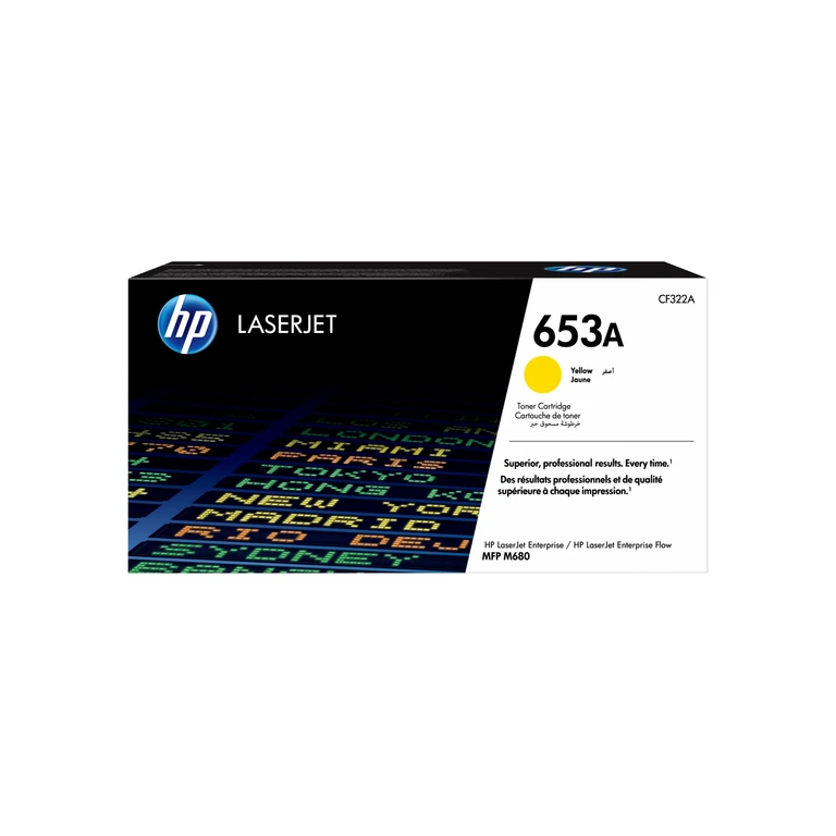 CF322A/653A Toner cartridge yellow. 16.5K pages ISO/IEC 19798 for H