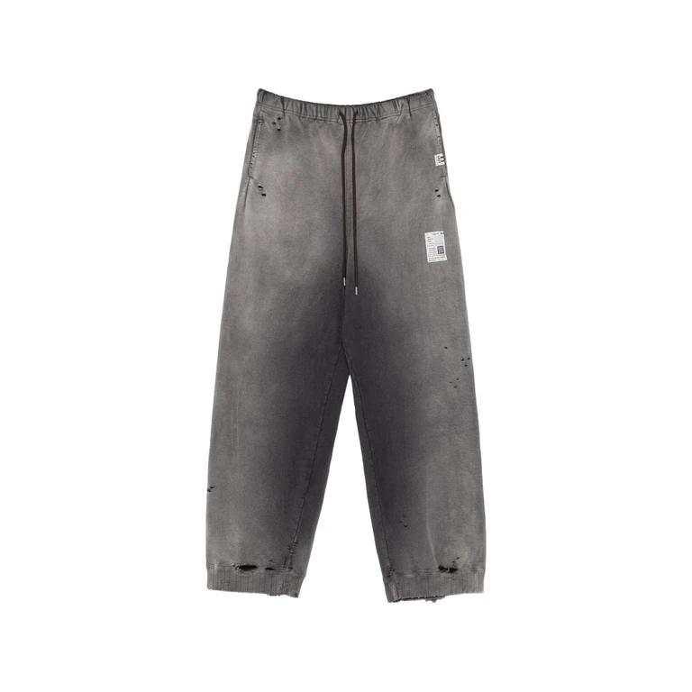 Distressed Logo-print Track Pants