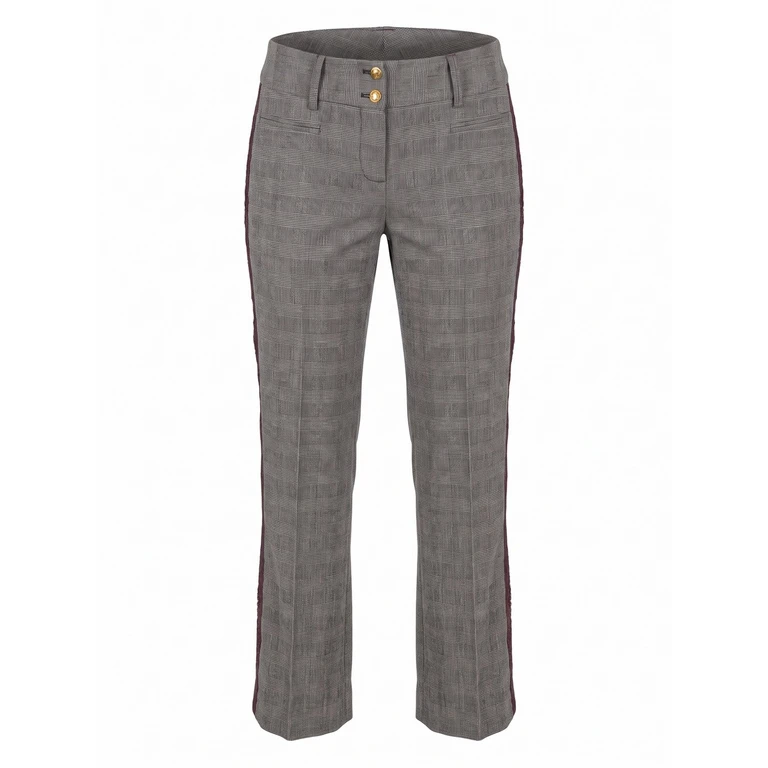 Tailored Pants With Lace Details