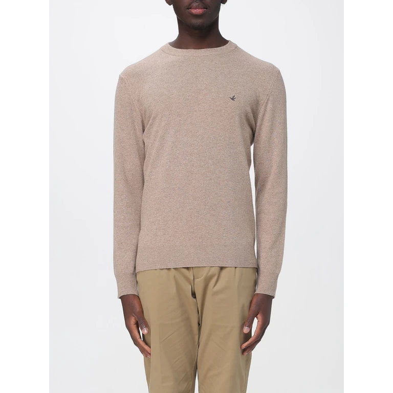 Pure Wool Crewneck Jumper with Embroidered Logo (203EK040V0037)