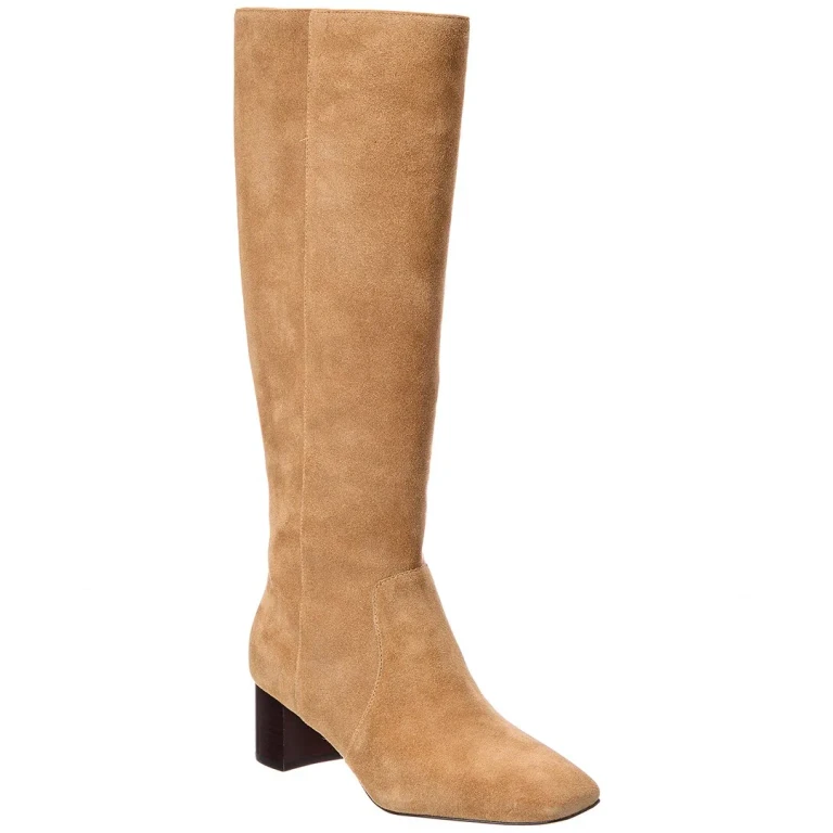 Kels Zip Suede Knee-High Boot