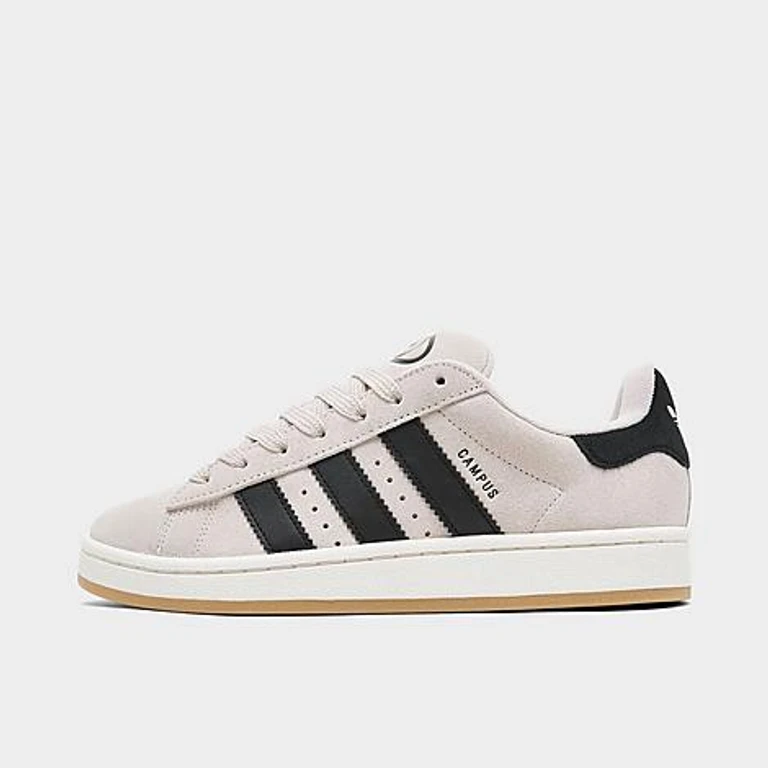 Big Kids Originals Campus 00s Casual Shoes in Putty Mauve/Core Black/Chalk White Size: 3.5
