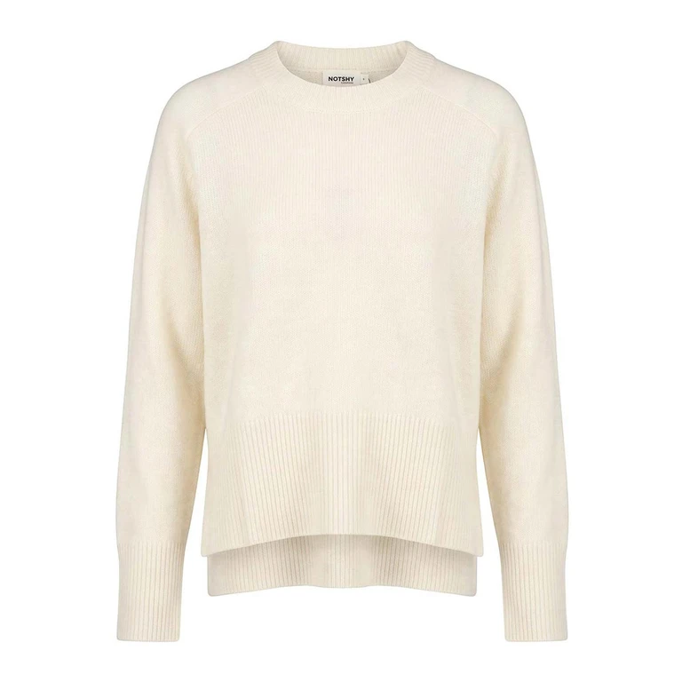 Pull Col Rond - Beige Clair (NF1E025WSC000ECRU)