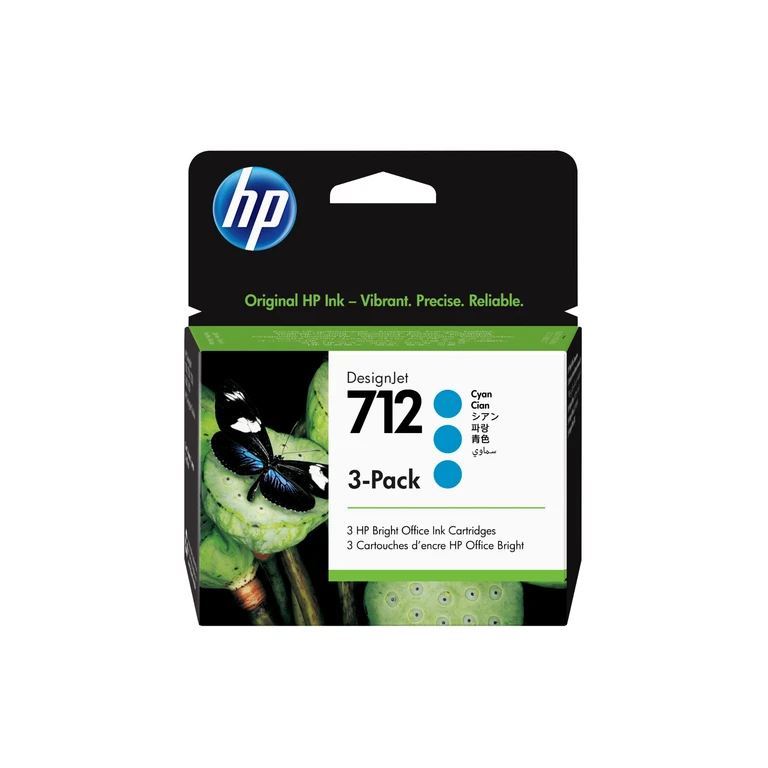 HP 3ED77A/712 Ink cartridge cyan multi pack 29ml Pack=3 for HP DesignJ