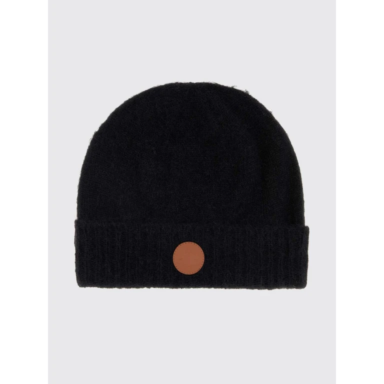 Alpaca Wool Beanie with Applied Logo and Cuff (8102002JK008IN401)