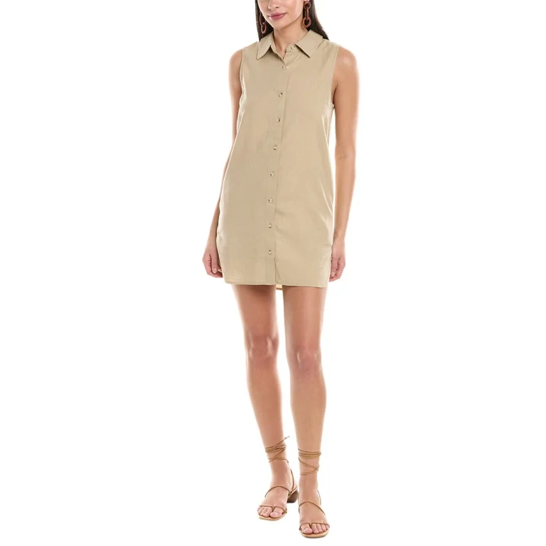Air Linen-Blend Shirtdress
