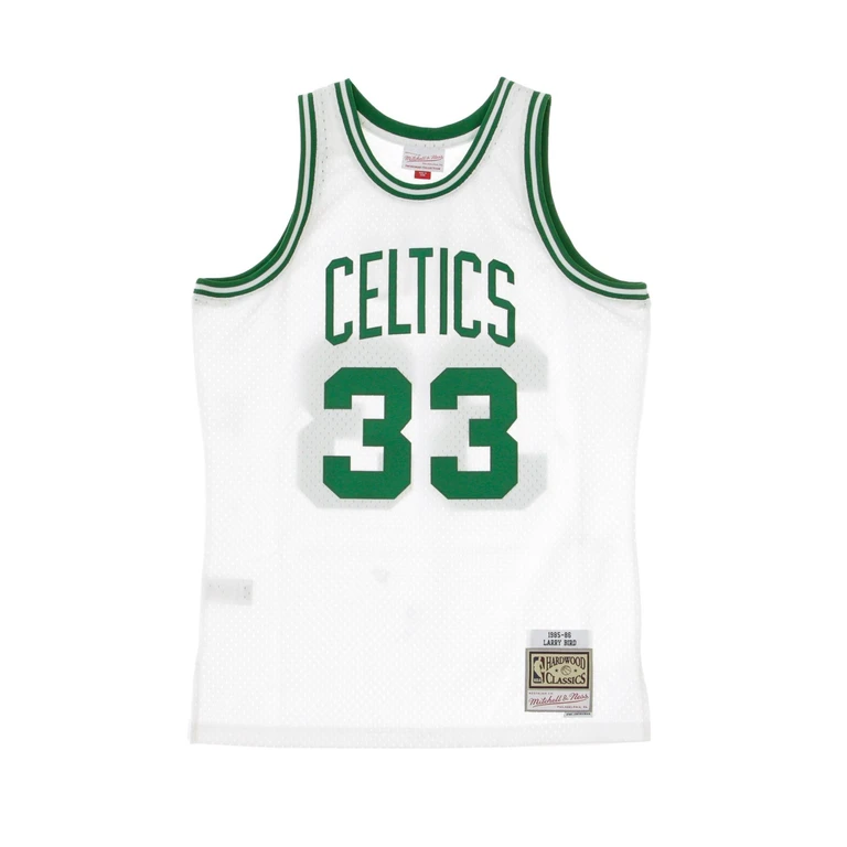 Men's Basketball Tank Top Nba Swingman Jersey Hardwood Classics No 33 Larry Bird 1985-86 Boscel Home Original Team Colors