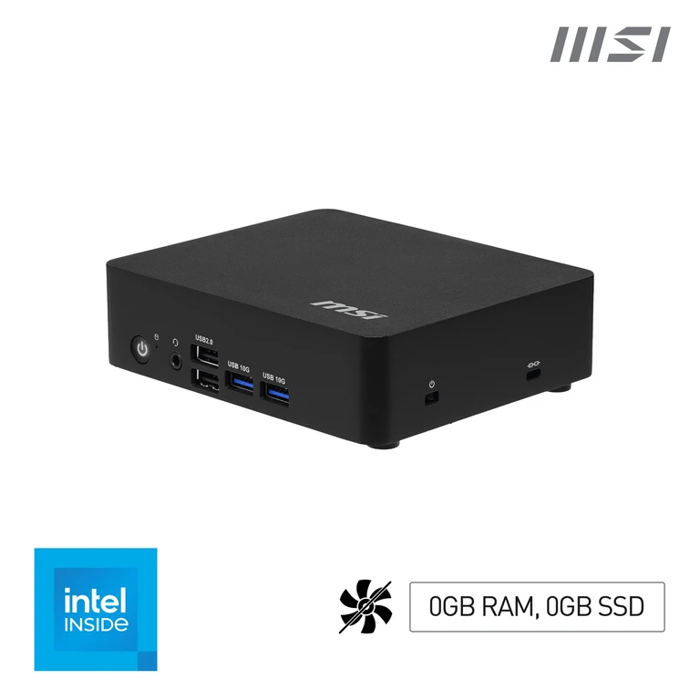 Cubi NUC TWG S N150 BB (Intel N150, NO RAM, NO SSD, NO OS) - Barebone, NUC, USFF, Mini Computer, Fanless/Intel Graphics/DDR5/Type-C/Dual HDMI/Dual LAN/WiFi 6E/BT 5.3/VESA