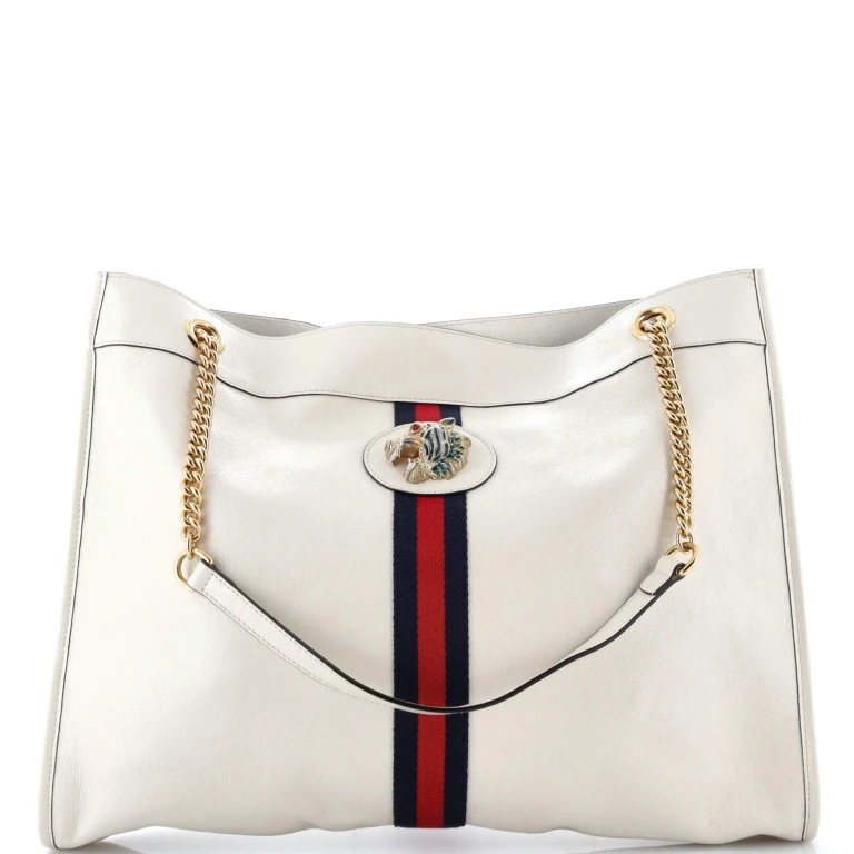Rajah Chain Tote Leather Large