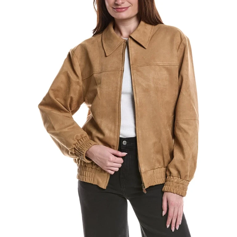 Faux Suede Work Jacket